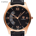 YAZOLE 337 Men Fashion Sport Stainless Steel Case Leather Band Quartz Analog Wrist Watch Mens Watches Top Brand Luxury Watches